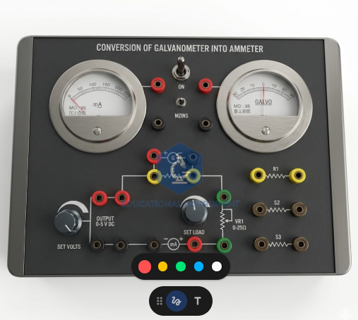 Conversion of Galvanometer into Ammeter